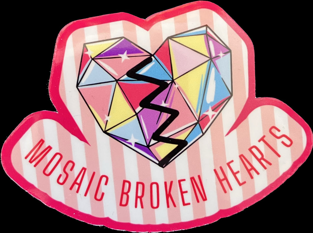 Mosaic Broken Hearts Taylor Swift Sticker