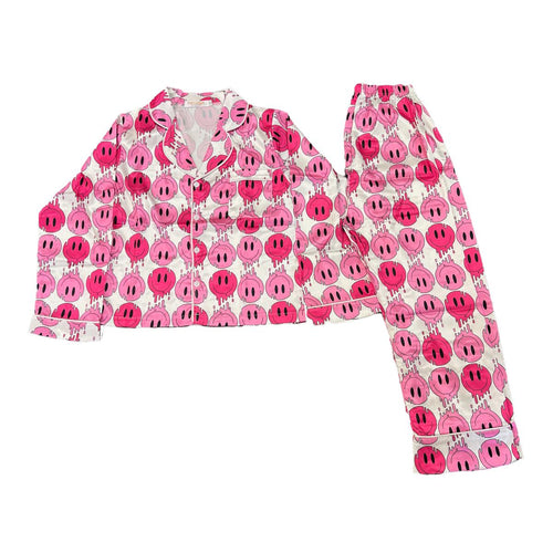 Drippy Smiles Print Loungwear