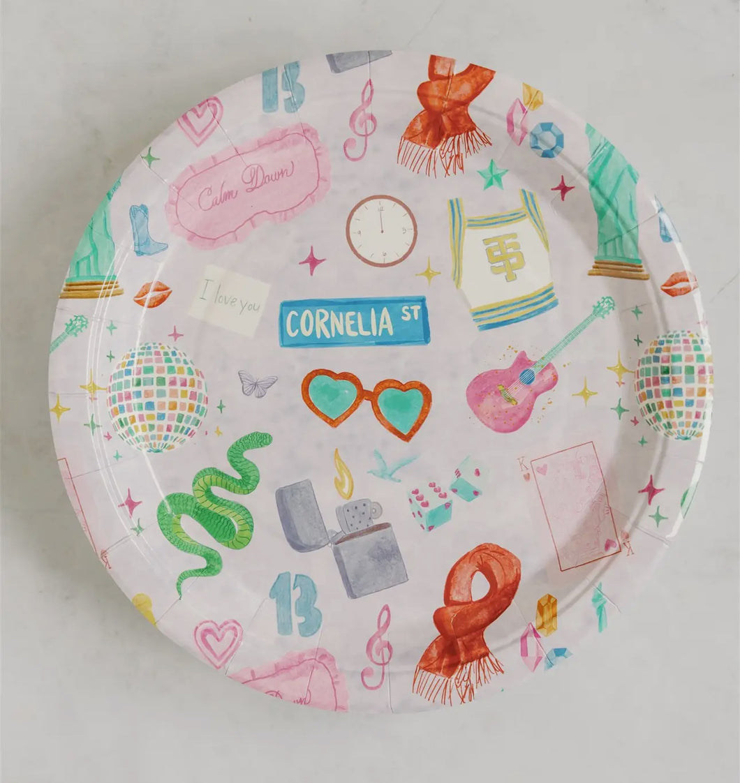 Taylor Swift Paper Plate Pack of 10