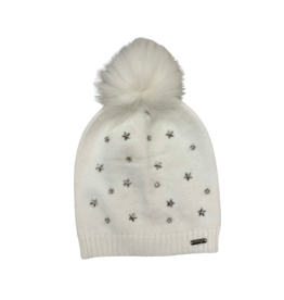 Bari Lynn Crystalized Star Winter Hat