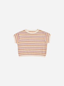 Boxy Crop Knit Tee