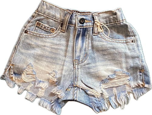 Denim Elastic Back Short