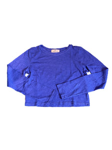 Long Sleeve Slub Crop Tee