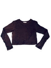 Load image into Gallery viewer, Long Sleeve Slub Crop Tee