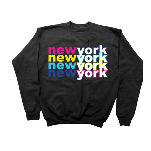 New York in Color Crewneck Sweatshirt