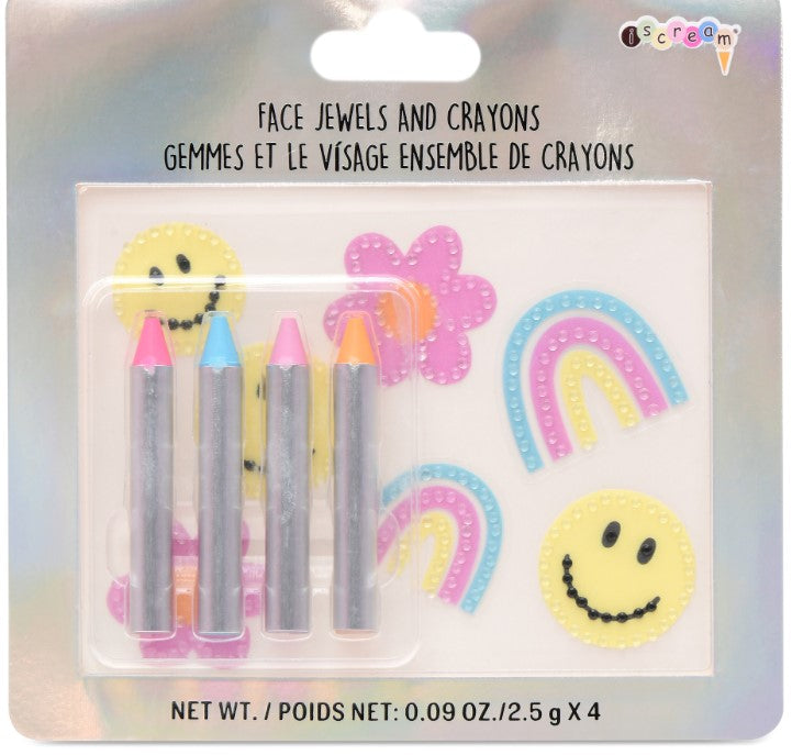 Face Jewels and Crayon Set