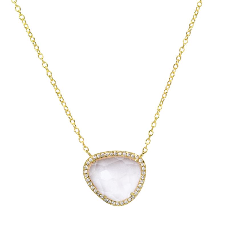 Marina Necklace - Morganite Pink