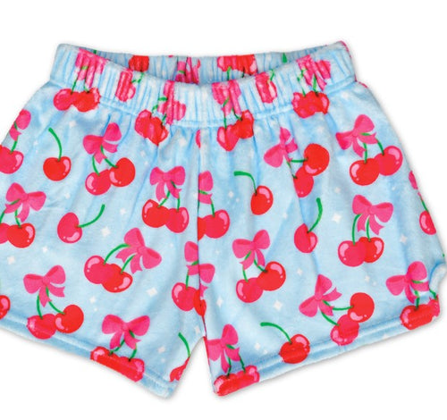 Cheerful Cherries Plush Shorts