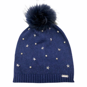 Bari Lynn Crystalized Star Winter Hat