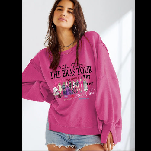 Taylor Swift Eras Tour Sweatshirt - Pink