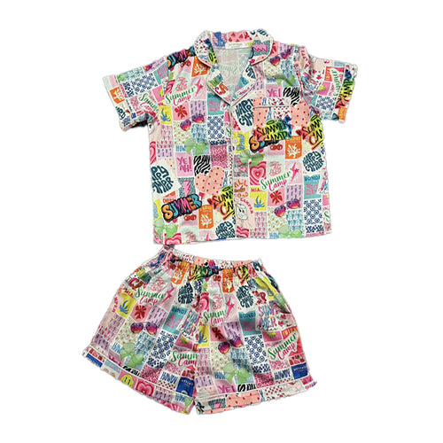 Summer Camp Print Loungewear Set