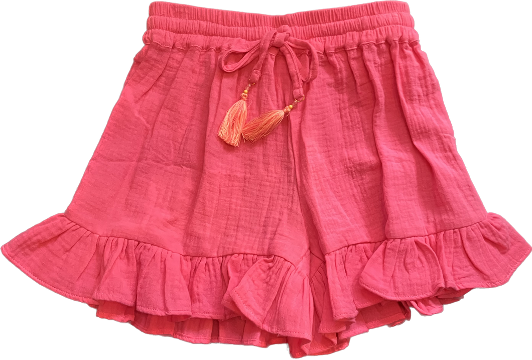 Bubble Pink Frill Shorts