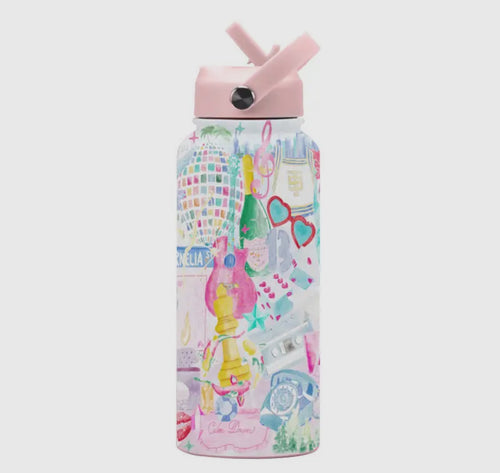 Taylor Swift Insulated Water Bottle with Straw