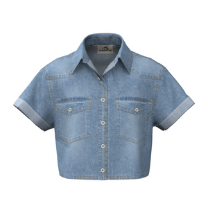 Short Sleeve Denim Shirt