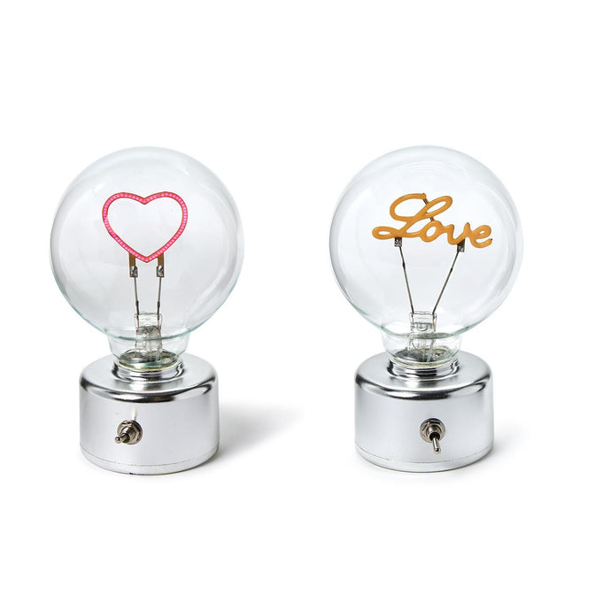 Love Message in a Bulb LED Decor