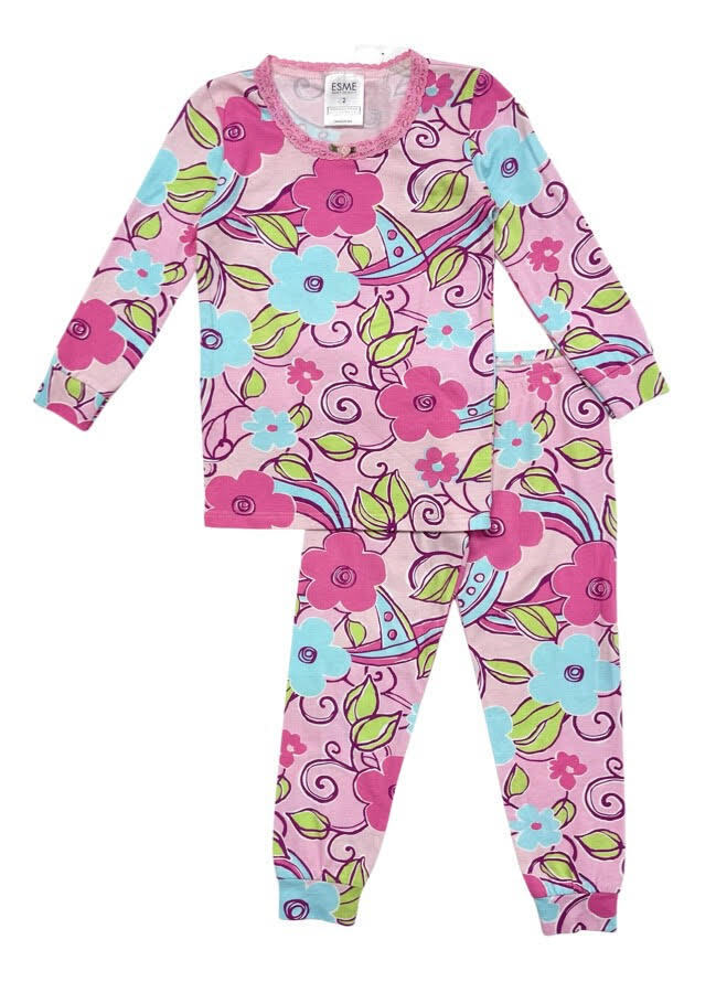 Spring Floral LS Pajamas