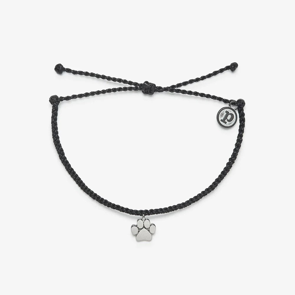 Paw Bead Black Bracelet