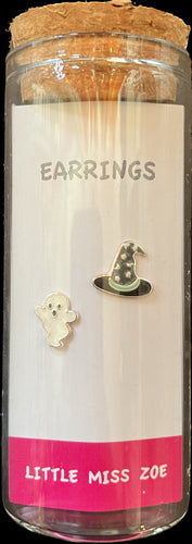 Ghost / Witch Hat Earrings