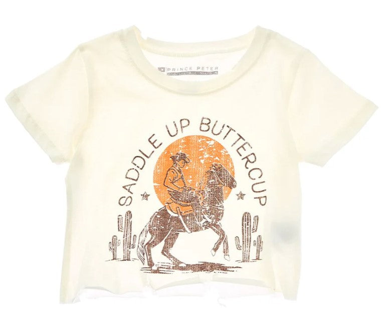 Saddle Up Buttercup Crop Tee