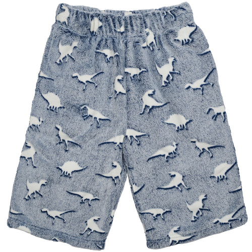 Dinosaur Tracks Glow Plush Shorts