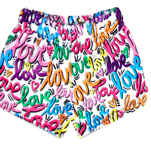 Corey Paige Love Letters Plush Shorts