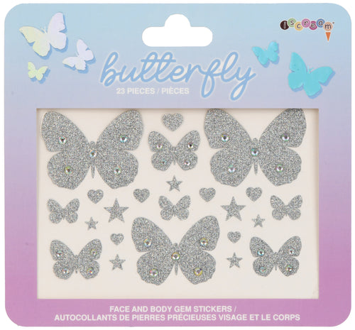 Butterfly Gem Face and Body Stickers