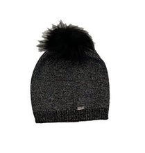 Load image into Gallery viewer, Bari Lynn Slouched Winter Hat with Tipped Fur