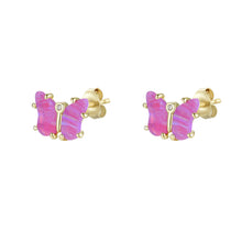 Load image into Gallery viewer, Mini Butterfly Opal Stud Earrings