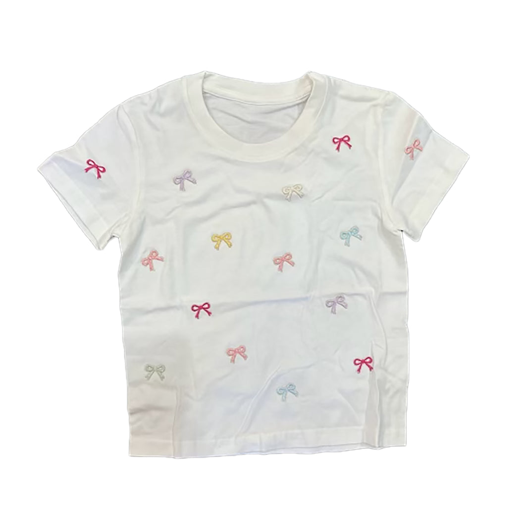 Mini Bows on Jersey SS Tee