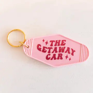 Getaway Car Motel Keychain