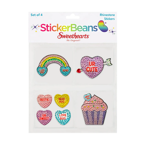 Sweethearts 4 Pack Stickerbeans