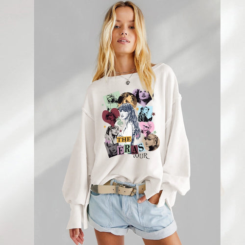 Taylor Swift Eras Tour Sweatshirt - Cream