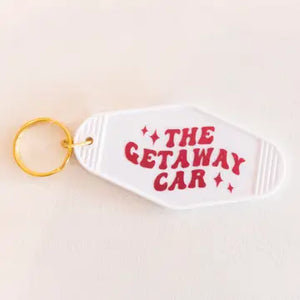 Getaway Car Motel Keychain