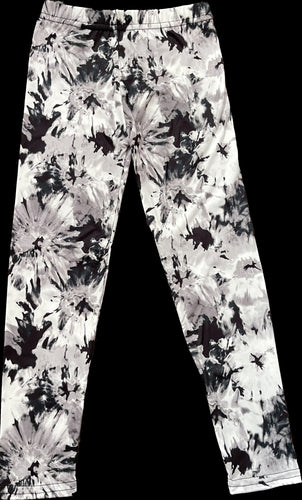 Dori Blk/Wht Swirl Full Length Leggings